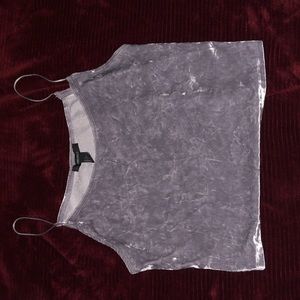 velvet cropped cami